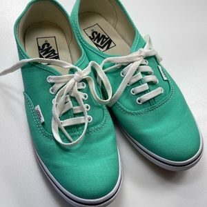 Vans Unisex Green Lace Up Sneakers